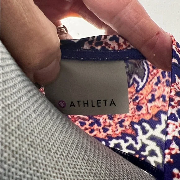 Athleta Purple and Red Patterned Tank Top - Picture 2 of 5